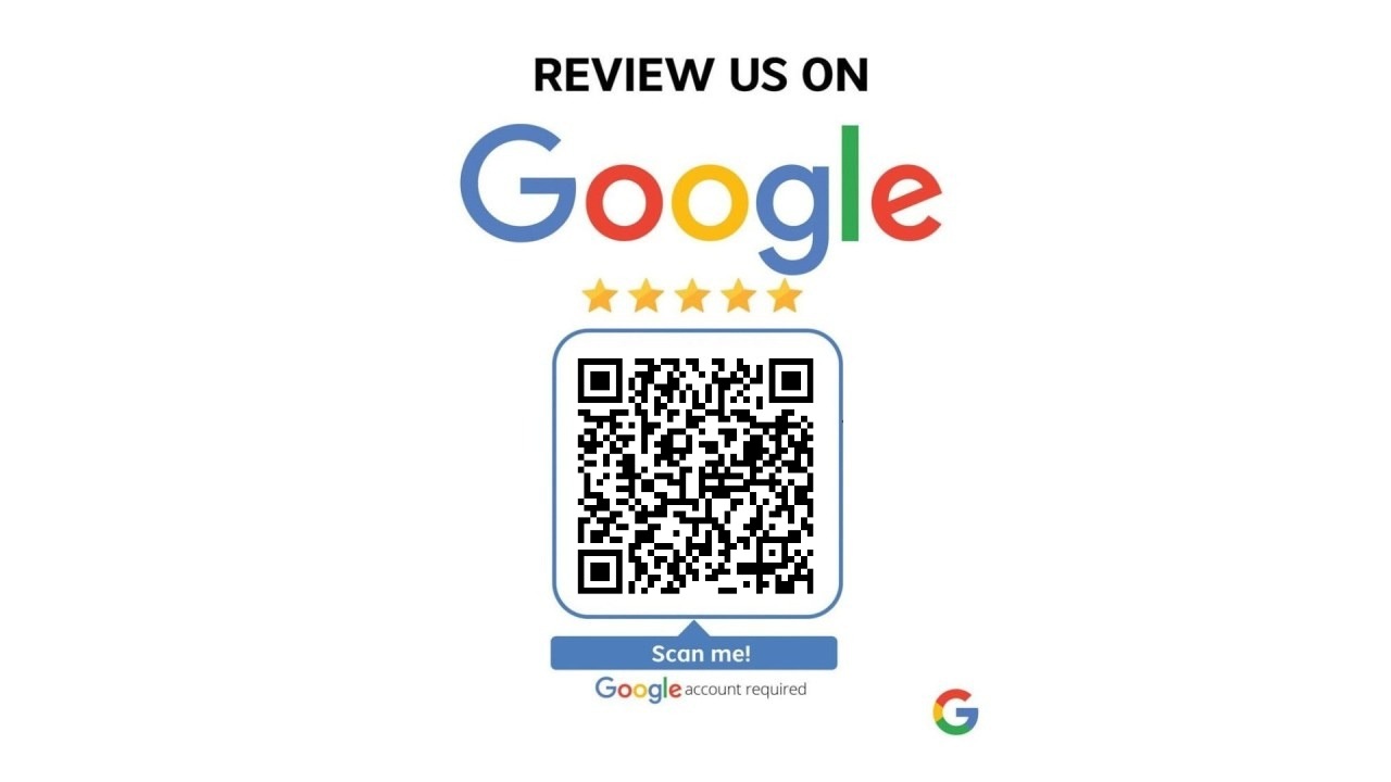 Qr Code Sticker for Google Map Review