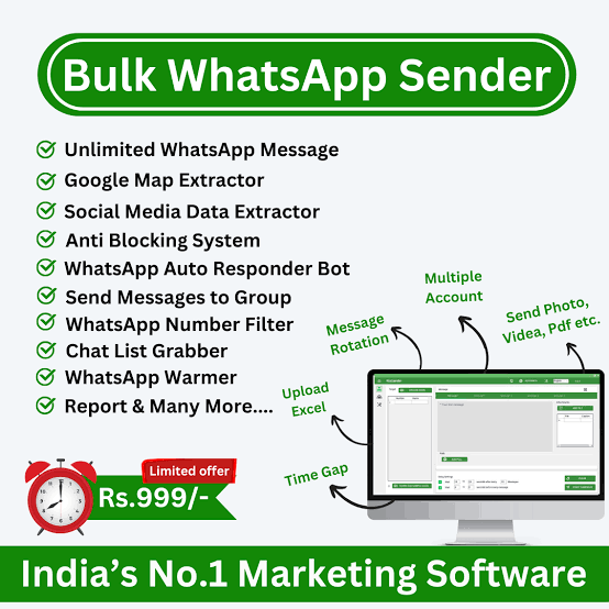 WhatsApp Marketing Tool PC Software for 1 Year