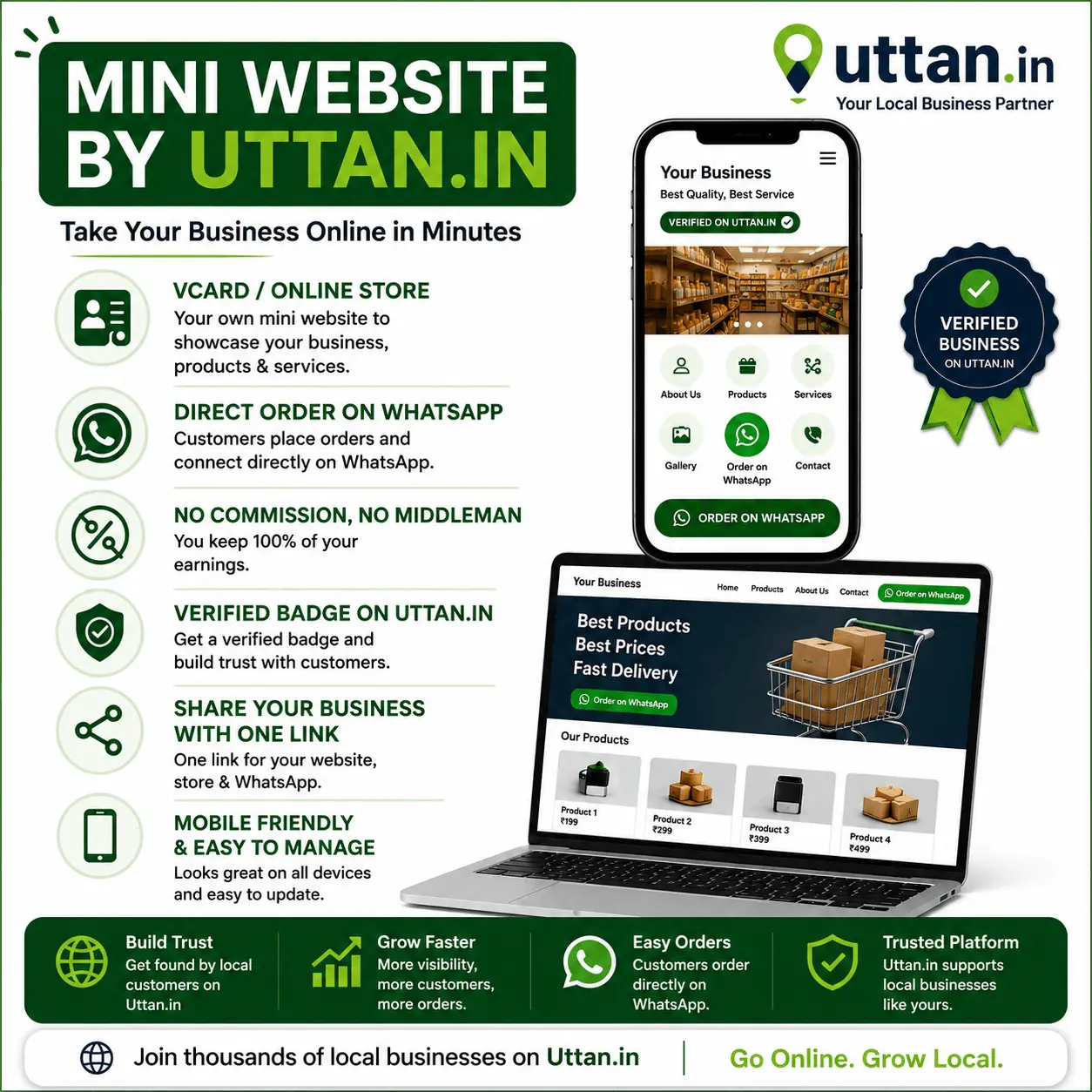 Mini Website by Uttan.in